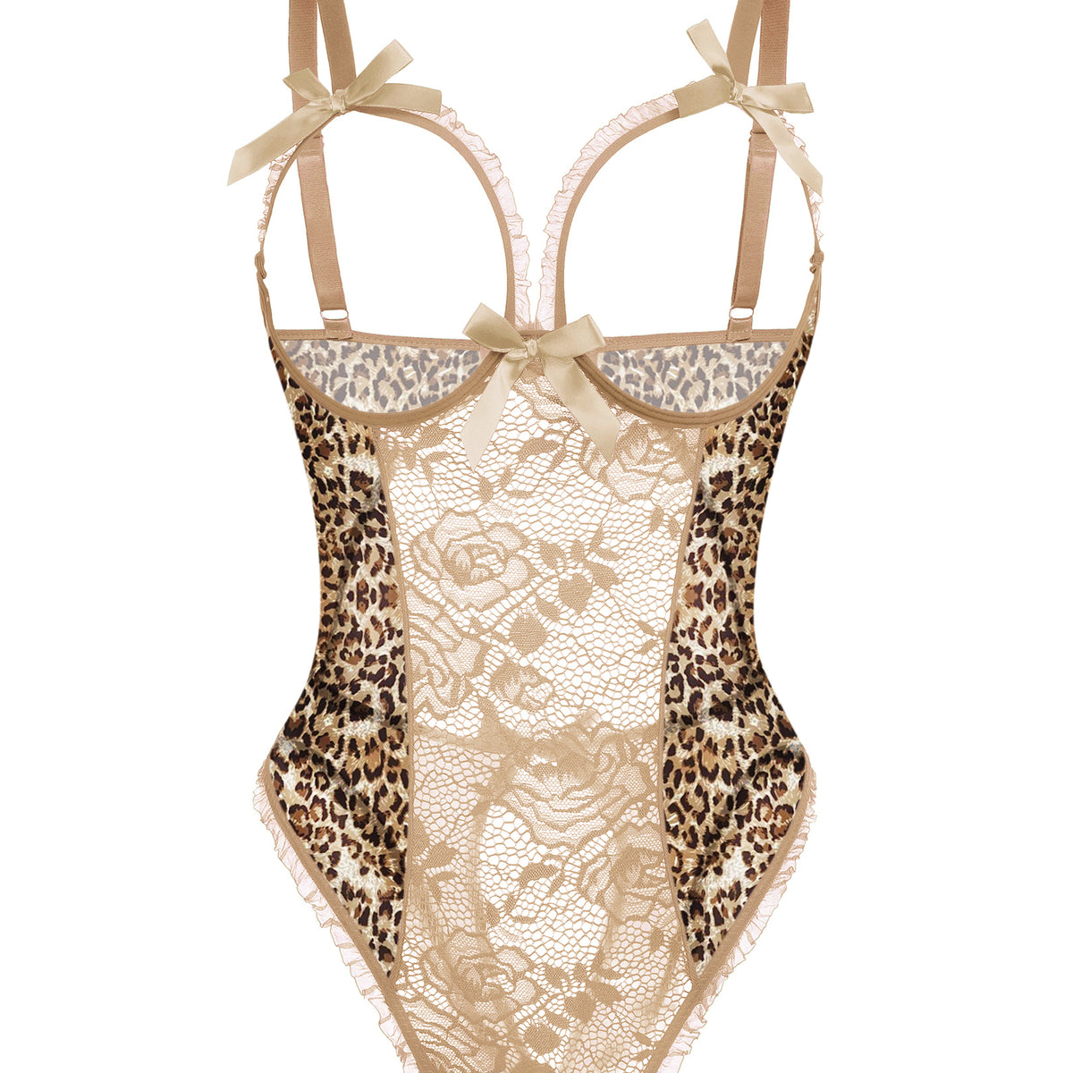 Mini Bodysuit na Walang Puwit na Lace