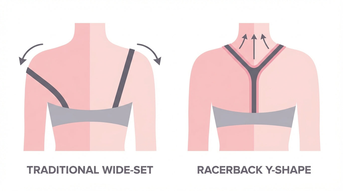 Why This Racerback Design Will Save You from Sloping Shoulder Struggles