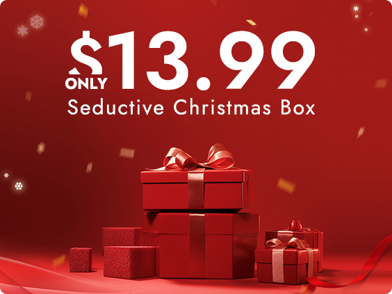 Red Christmas gift box stack with ribbon bow and smaller wrapped gifts