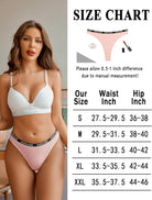 Cotton low-rise thong panties, blush pink with Avidlove logo waistband and narrow back coverage