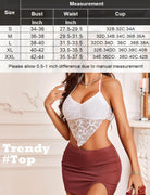 White lace halter crop cami tank with V-neck and ruched lace bust