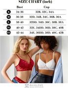 Wireless lace bralettes in red and white with adjustable straps and lace cups