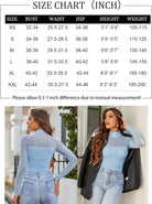 Size chart with light blue mesh turtleneck bodysuit shown in front and back.