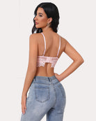 Nude lace underwire bralette, low back with adjustable back closure and straps
