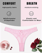 Pink lace low-waist cheeky thong with bow detail