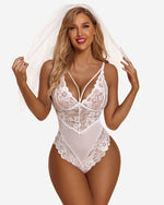 Body sexy de encaje de una pieza