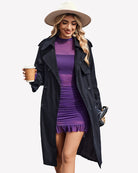 Purple sheer mesh long-sleeve mini dress with mock neck, ruched fit and ruffled hem
