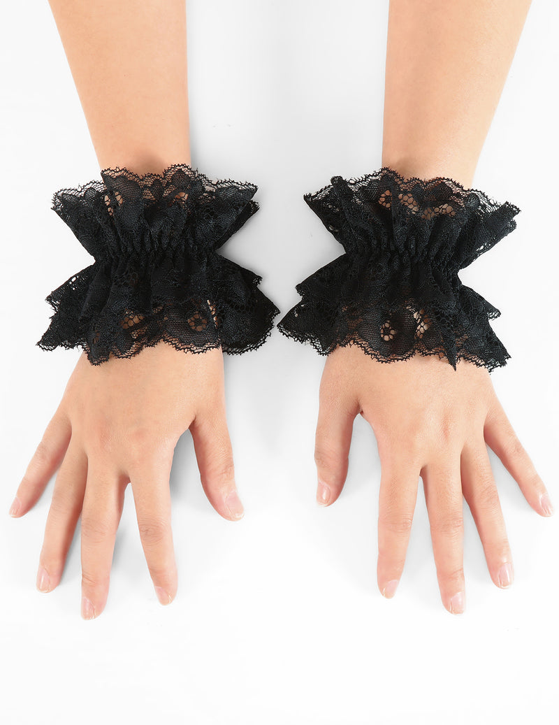 Lolita Lace Wrist Cuff Bracelet Gothic Cosplay