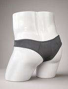 Men Ice Silk Sheer G-String Thong - Black