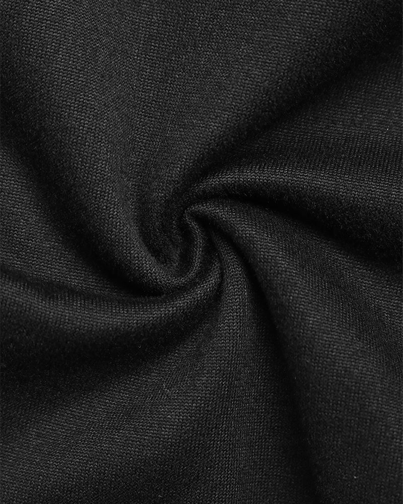 Black lace sheer bodysuit fabric close-up, long-sleeve lace texture