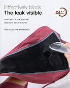 Wine red leakproof period panties with black leakproof lining panel