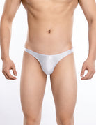Men Ultra Low Rise Shiny Thong G-String Transparent Underwear
